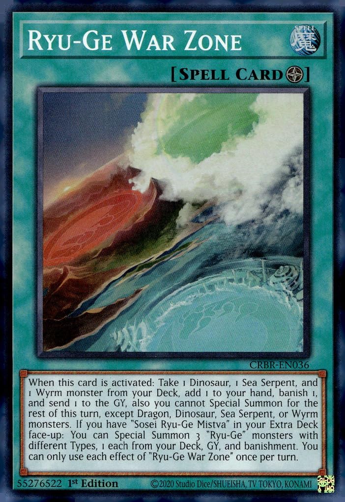 Amazon.com: Ryu-Ge War Zone - CRBR-EN036 - Super Rare - 1st