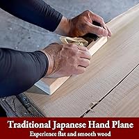 Vista 2 de SUIZAN Kanna - Cepilladora de madera japonesa de 2.4 pulgadas, herramientas profesionales para trabajar la madera