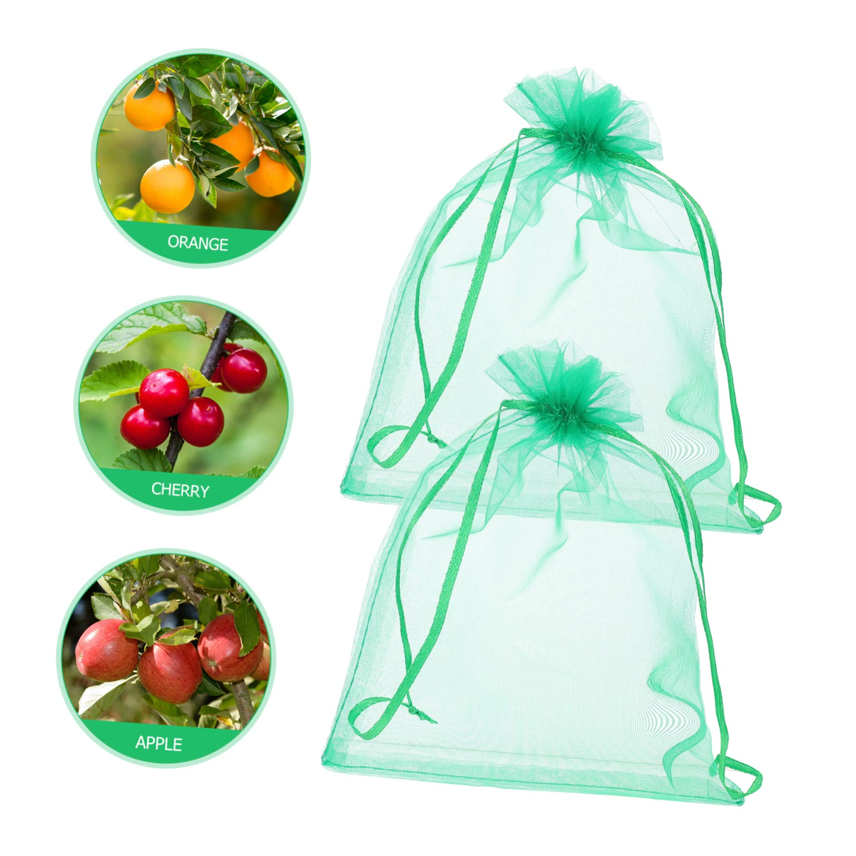 Didiseaon 50piezas Bolsas Protectoras De Frutas para Jardín Malla De Protección contra Pájaros y Moscas para Cultivo De Fresas y Uvas