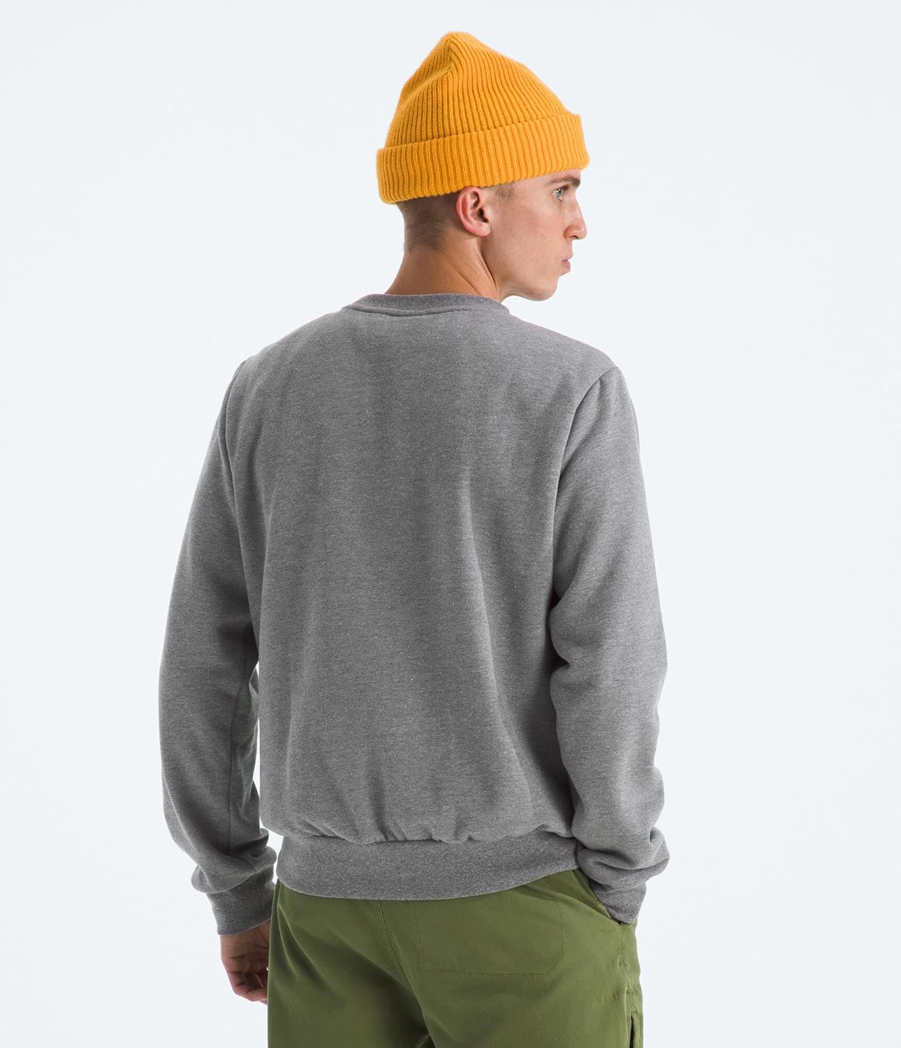The North Face mens Evolution Simple Dome Crew - Ribbed Collar & Hem, Classic Logo - Image 2