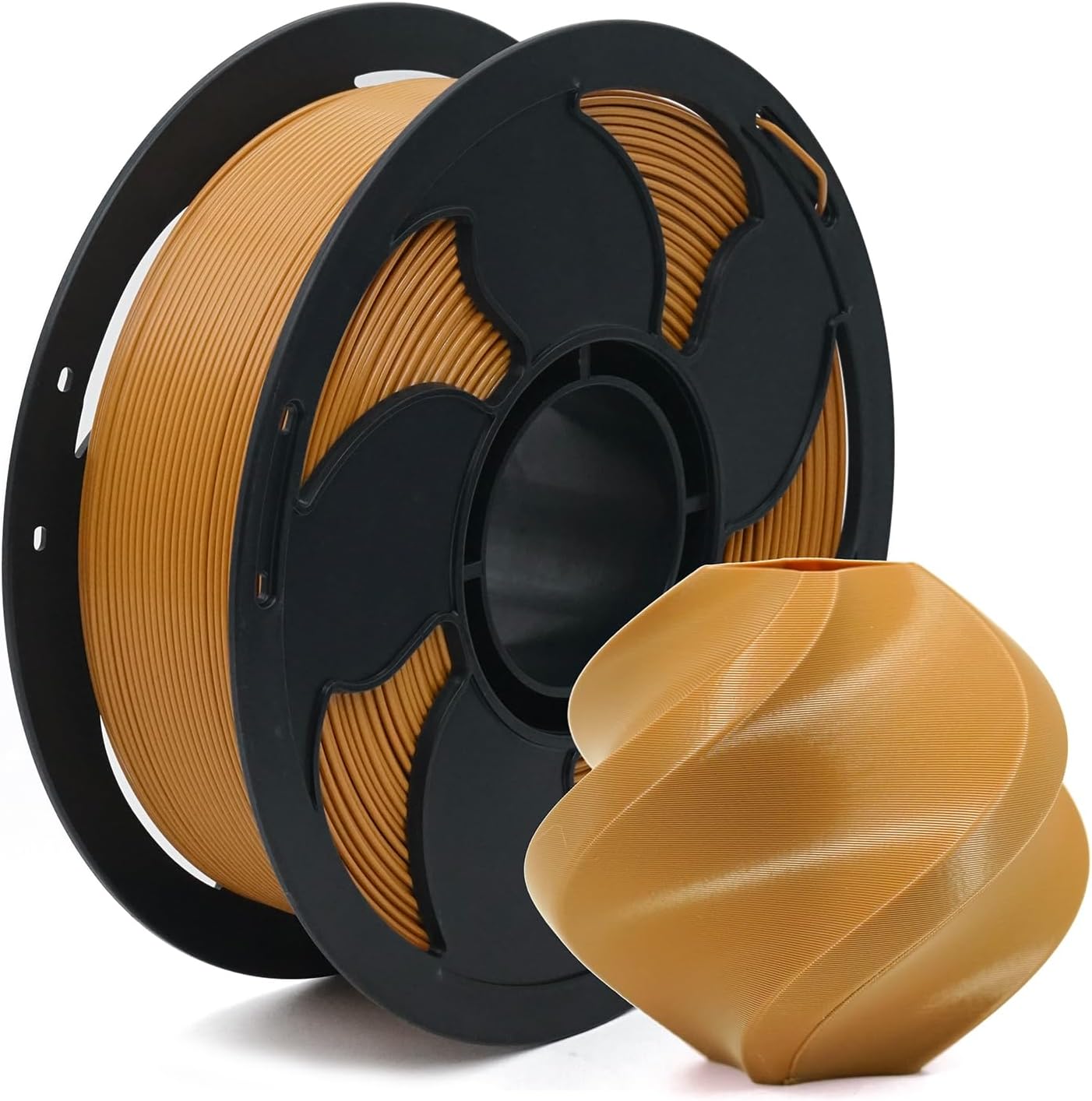 600mm/s 1.75mm Peanut Brown PLA Basic Filament 3D Printer Filament, Wood Like 3D Printing PLA Filament 1kg (2.2lbs) Spool Fit Most FDM Printer AMS