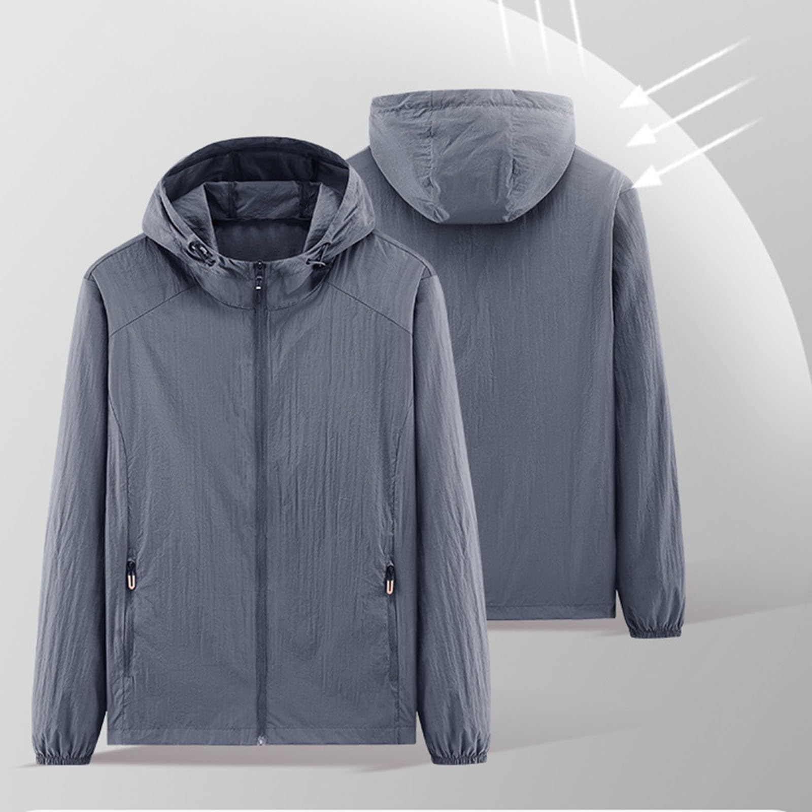 Generisch Gilet in pelle da uomo, da motociclista, marrone, 62