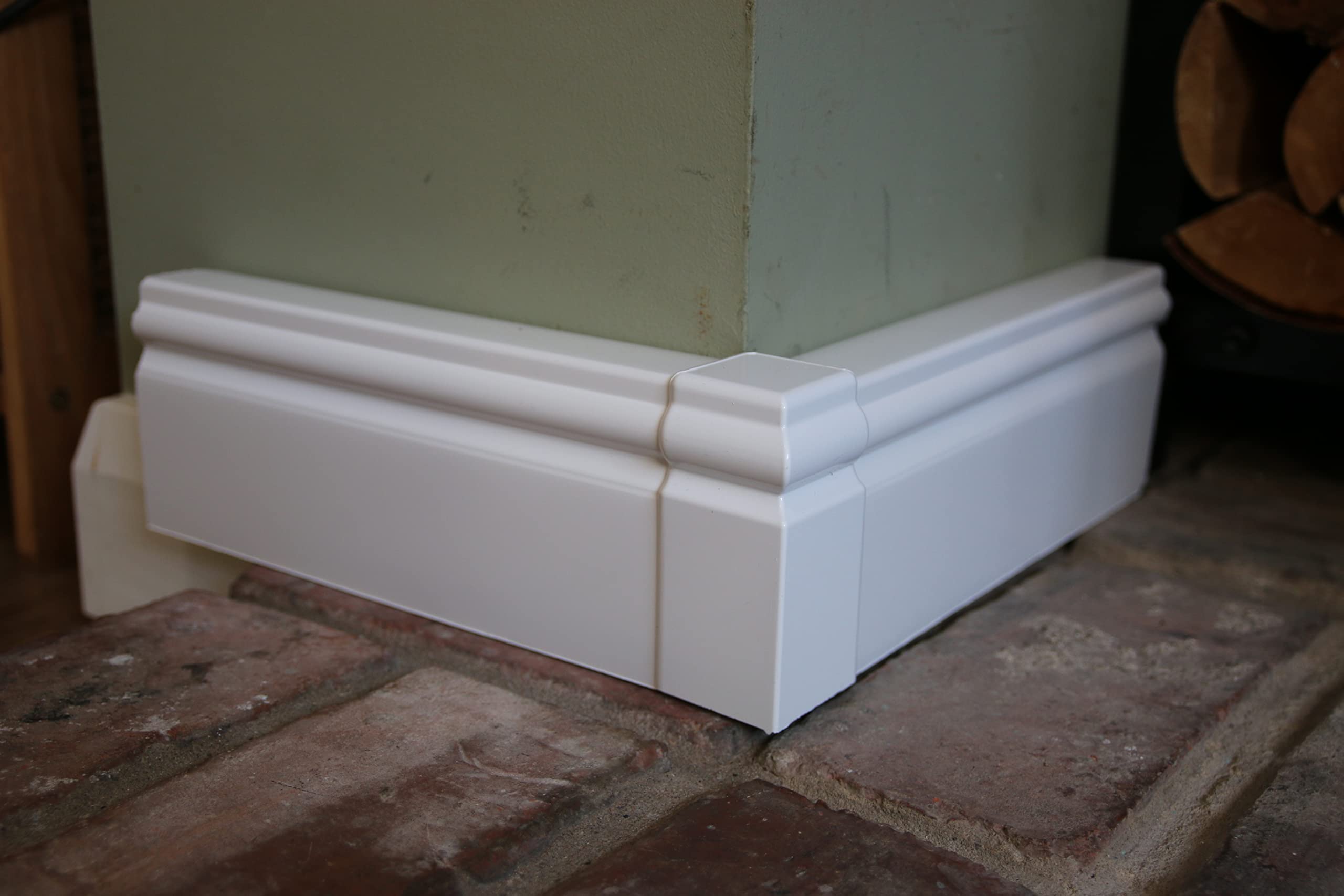 Buy 150mm (6 inch) Skirting Board Cover Ogee Corners & Joints White