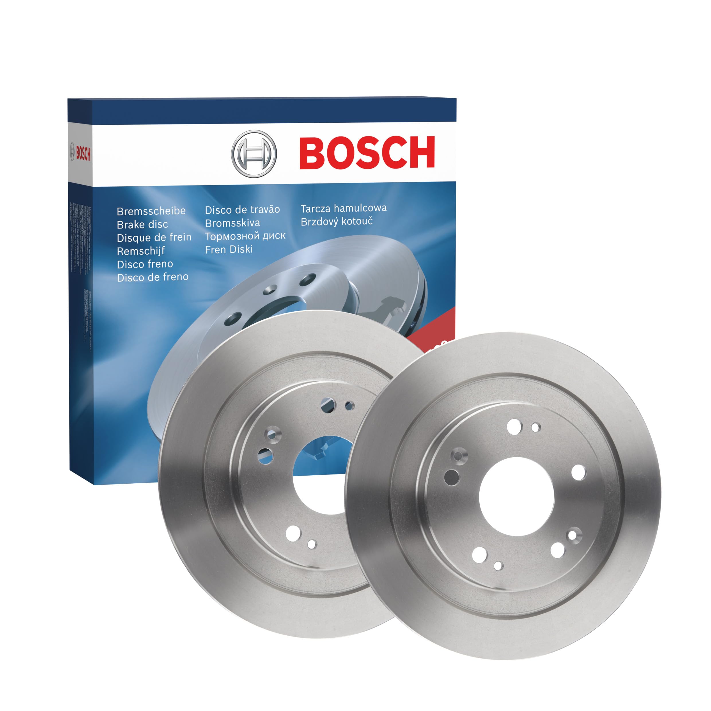 2x Brake disc solid 0 986 479 A92 BOSCH for HONDA CIVIC IX CIVIC IX Tourer