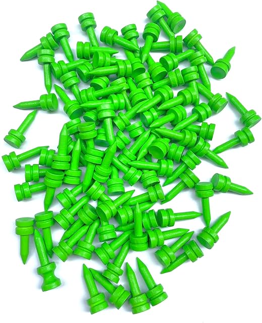 100 PCS Bamboo Golf Tees | Multiple Colours & Sizes | Castle Golf Tees | Standard Golf Tees | Eco Friendly & Sustainable Bamboo Golf Tees