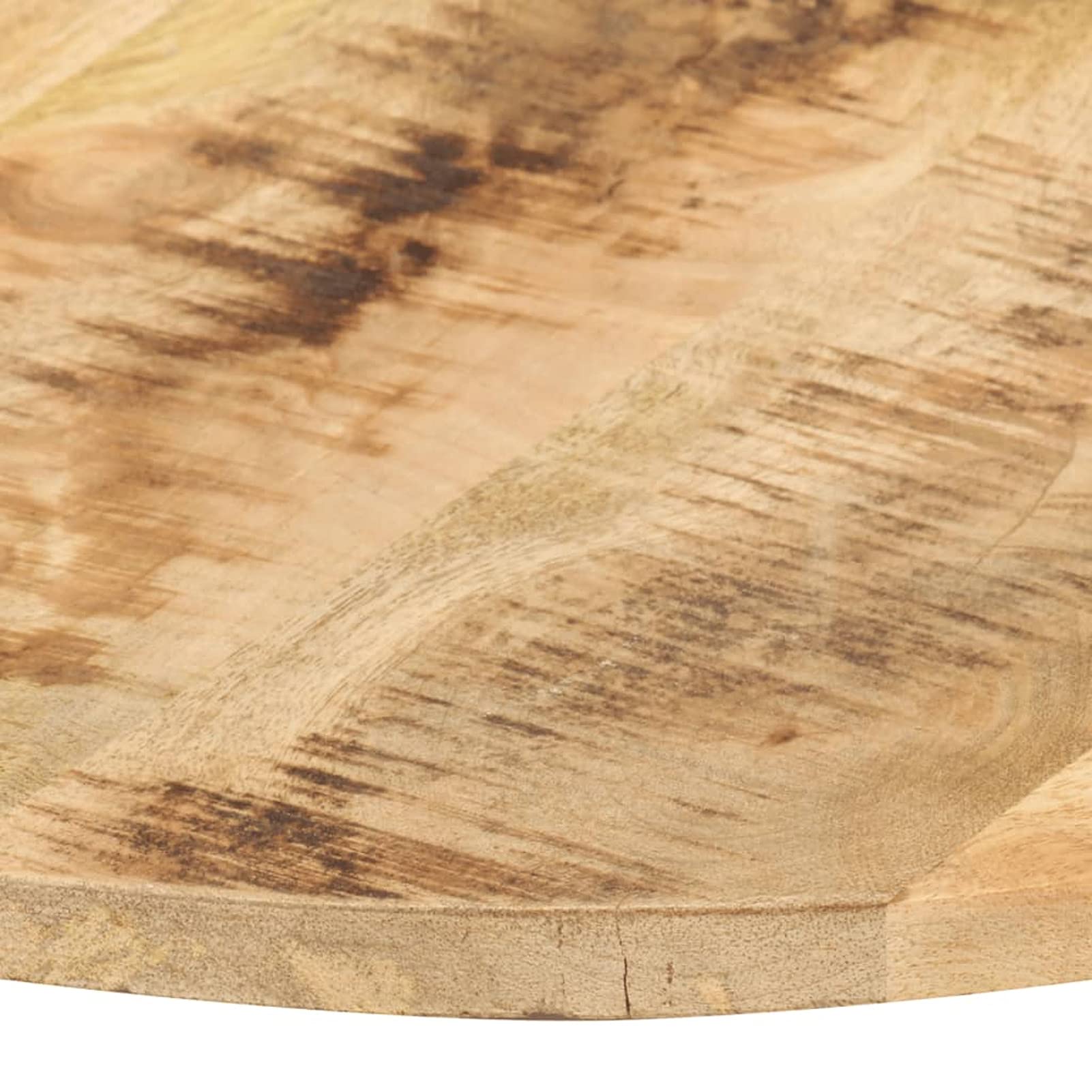 JUDYY Piano Tavolo in Legno Massello di Mango Rotondo 15-16 mm 40 cm,Piano Tavolo Moderno,Piano per Tavolo,Ideale per Scrivania/Pranzo/Caffè/Cucina-285999