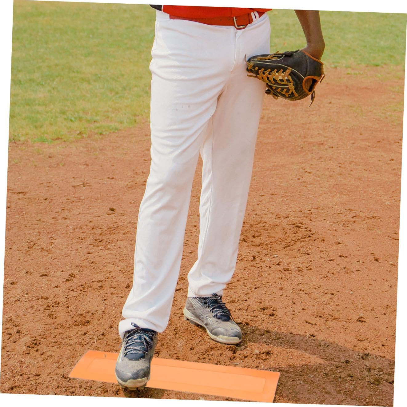 1 Set Rubber Baseball Plate Non Slip Pitcher Base for School Durable Portable Softball Accessories for Backyard Field Practice