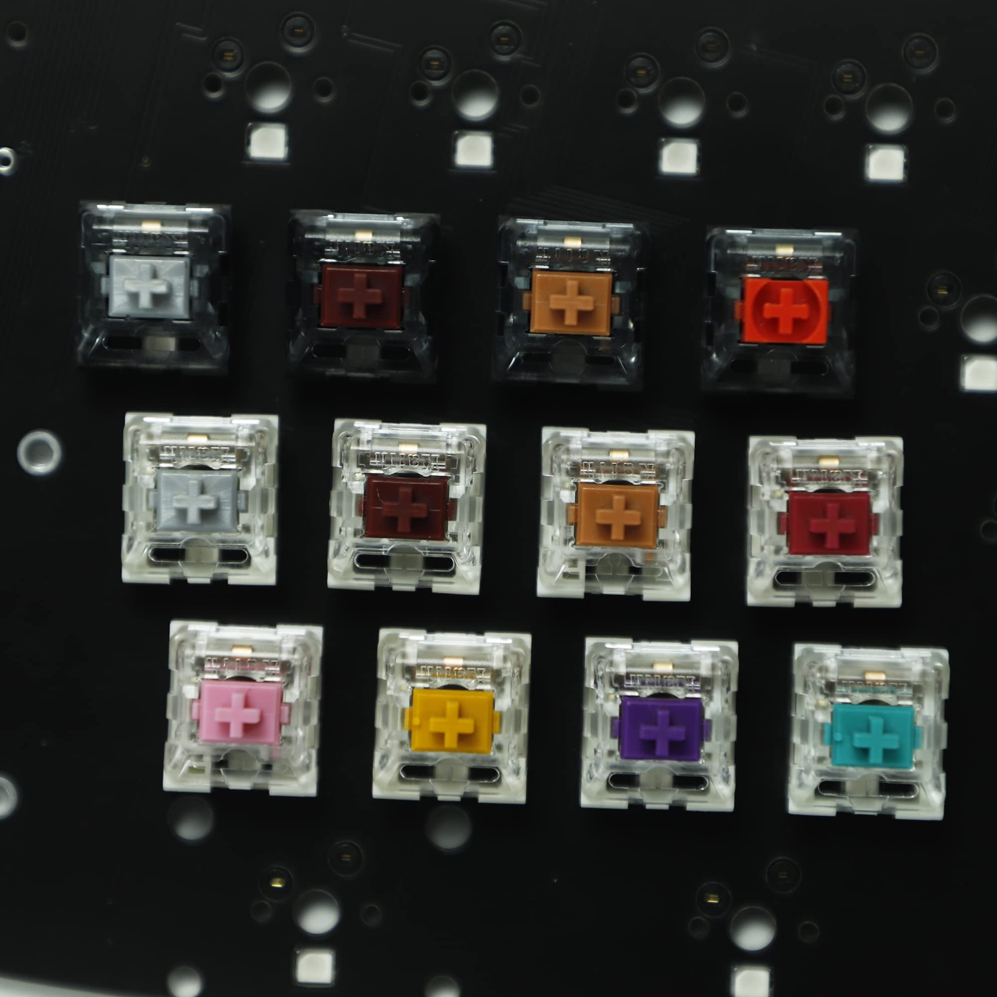 Kailh Speed Silver Gold Copper Bronze Pink Super Speed Silver Copper Red Bronze Pro Purple Burgundy Light Green MX SMD 3-pinowe przełączniki RGB do klawiatury mechanicznej (90 szt., Speed Pink)