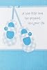 A New Little Love Has Stepped Into Your Life - Congratulations On Birth of Your New Baby Boy Son Greeting Card