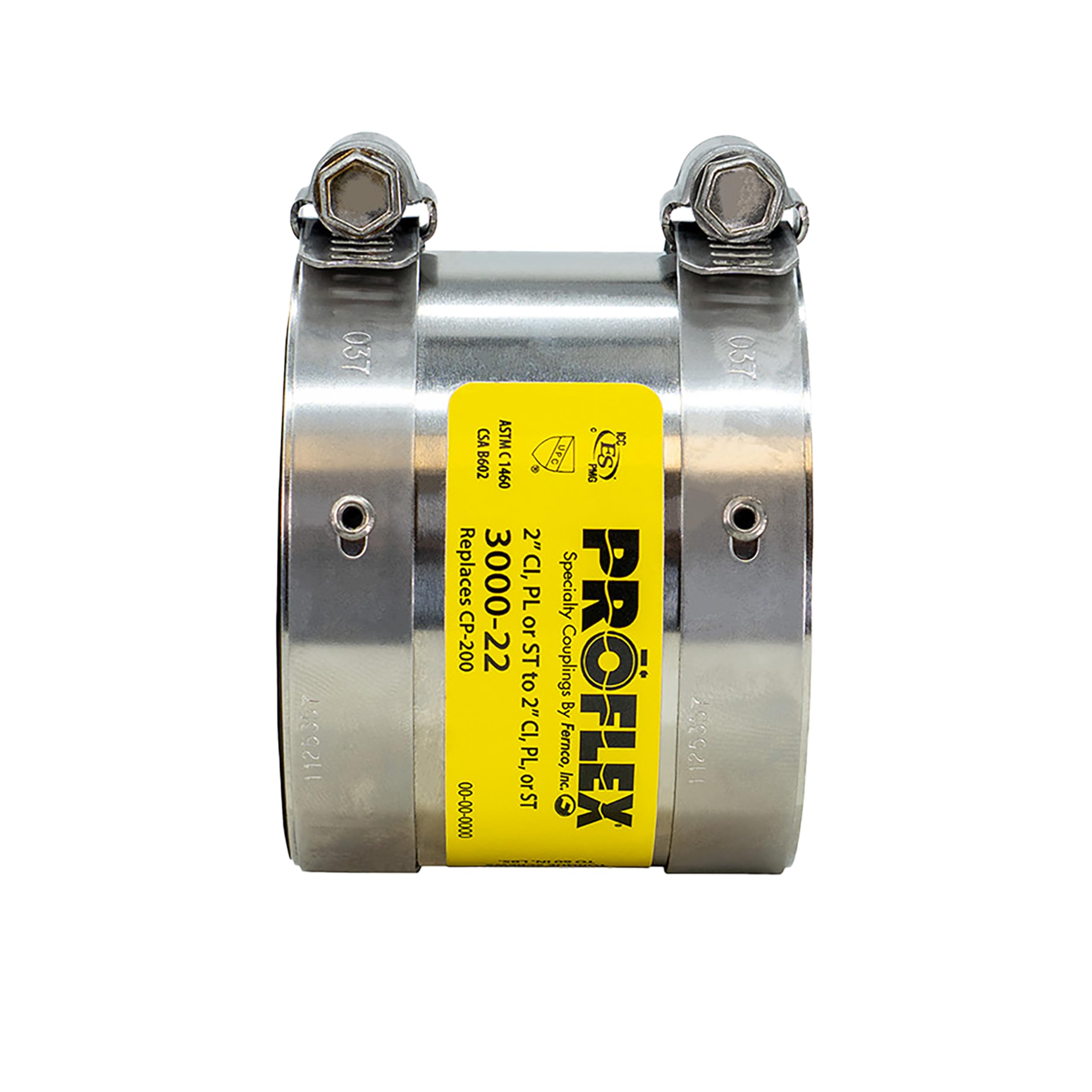 Acoplamiento Proflex Fernco P3000-22 de 2 pulgadas para reformas de baños