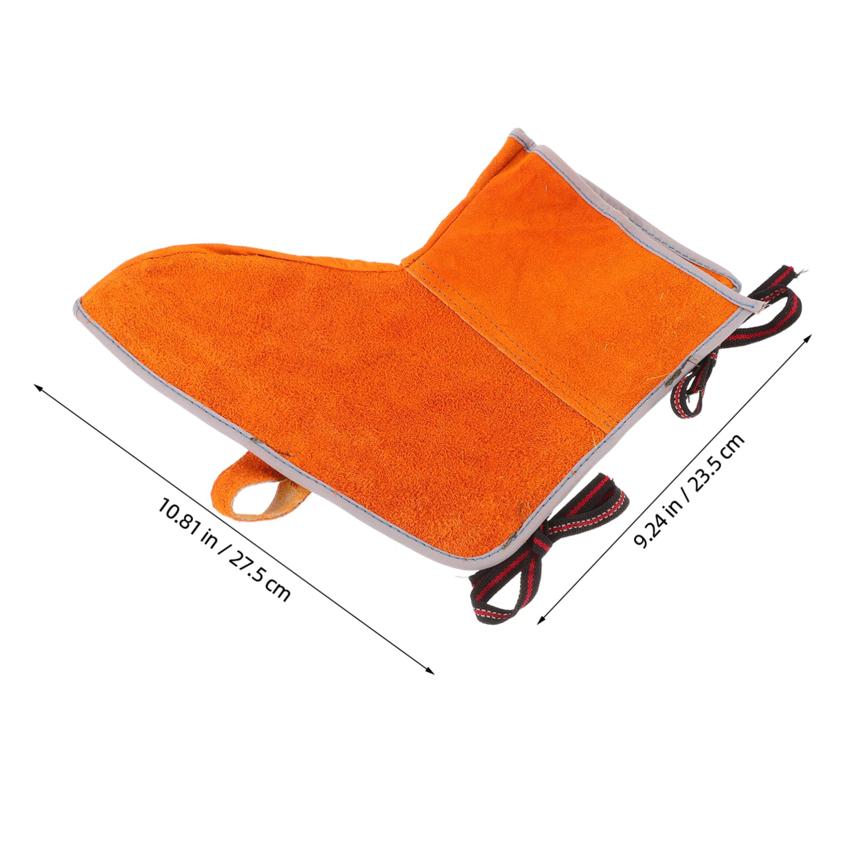 IWOWHERO 1 Pair Welding Worker Foot Cover Shoe Covers Welding Shoes Heat Resistant Welder Foot Covers Welding Spats Welding Sleeves Minimalist Welding Boot Welding Pants Orange Cowhide