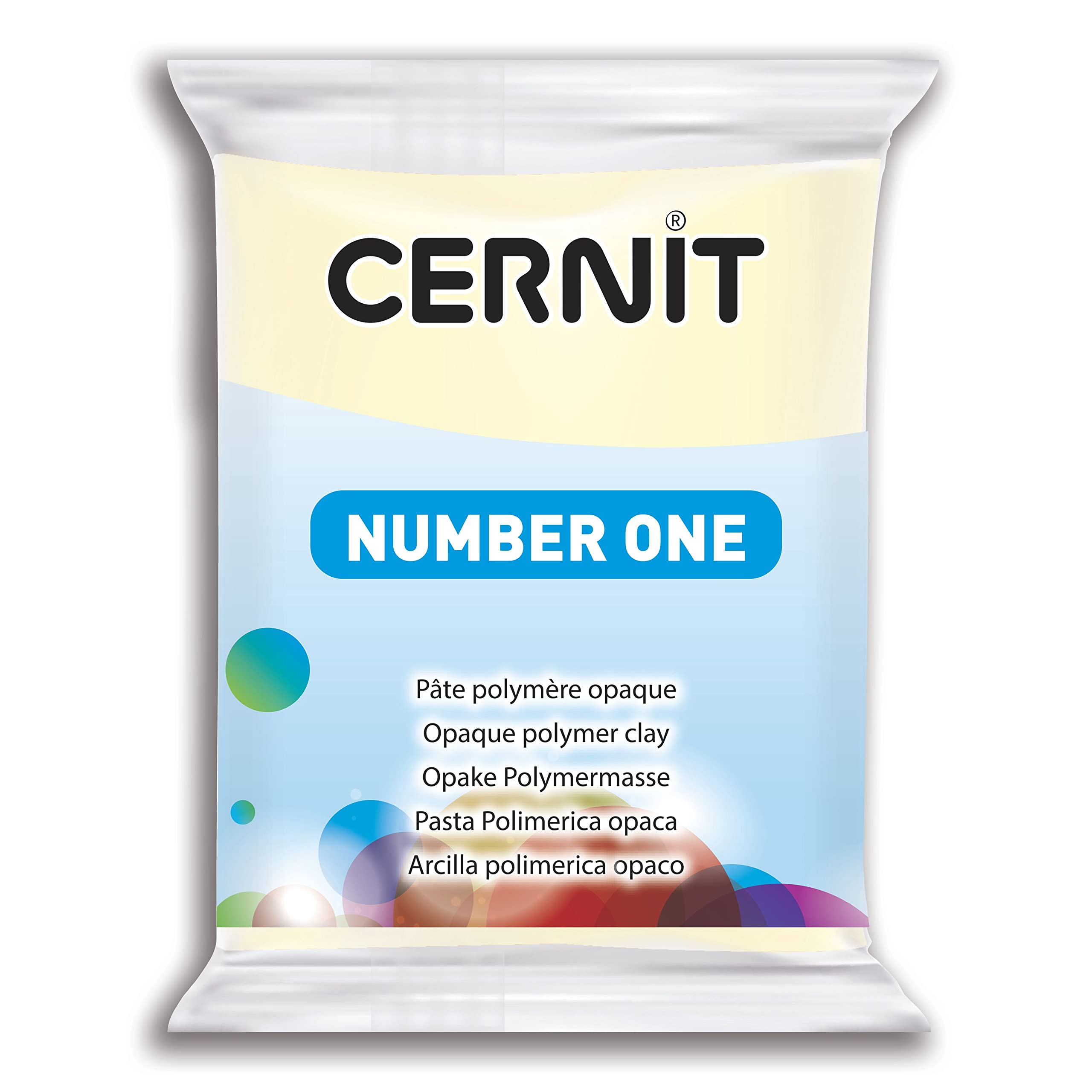 Cernit Vanilla Polymer Clay - 56g Block -8