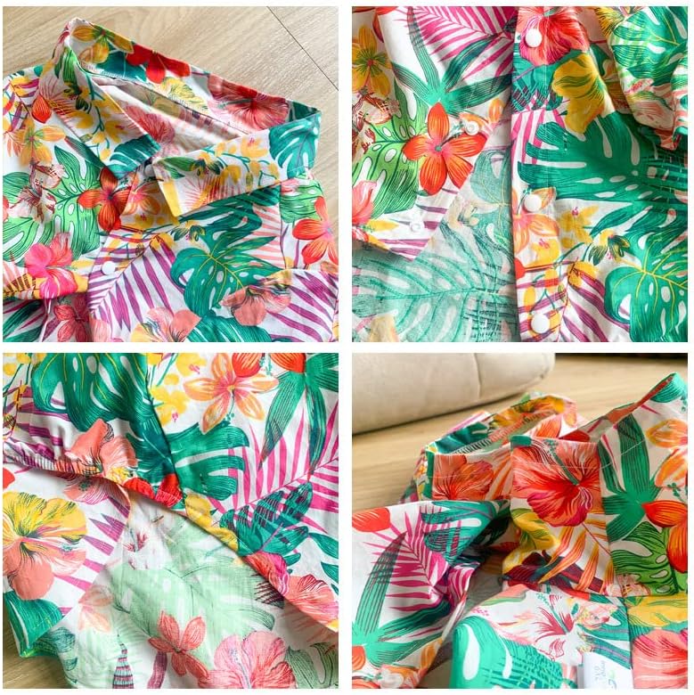 Miniatura 2 de HDKUW Disfraz hawaiano para perro grande, camisetas geniales para perros, ropa de verano, camisa hawaiana para perros grandes, diseño para verano,