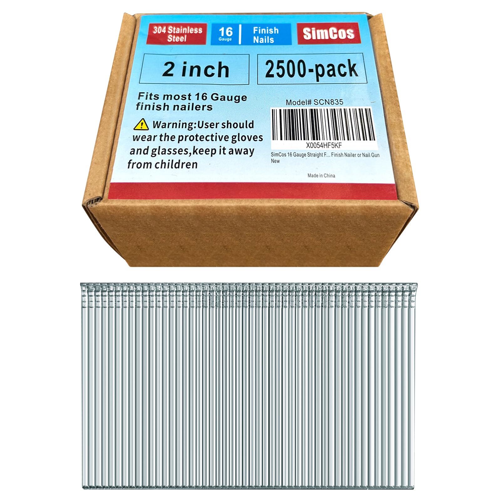 Stainless Steel Finish Nails - 1000 Pack -24