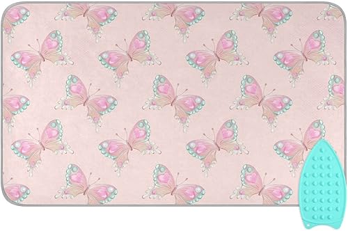 Miniatura 23 de Alfombrilla de planchar portátil para planchar, manta de planchar para mesa, resistente al calor, doble cara, para viajes, grande, 47.2 x 27.6