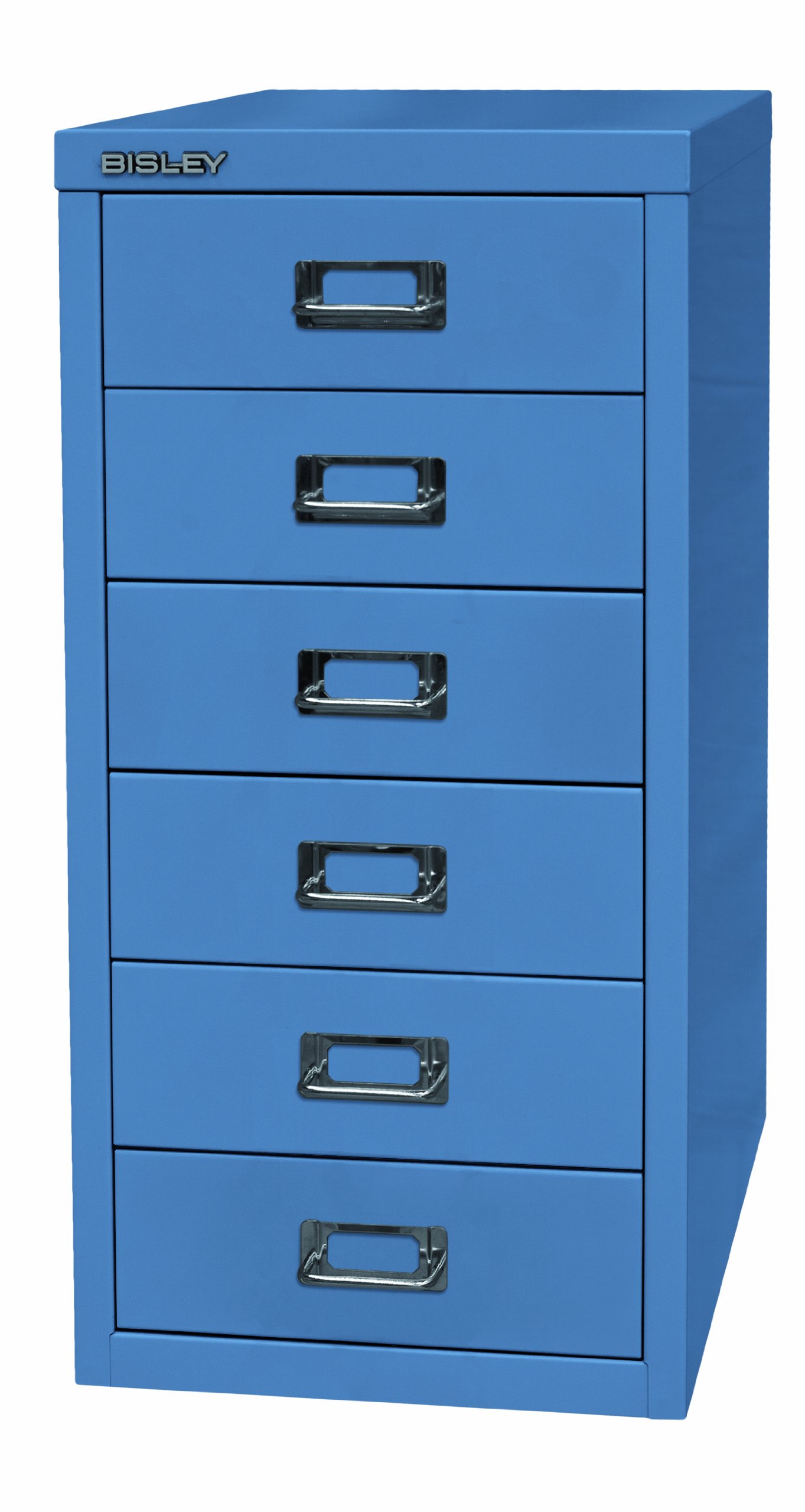 BISLEY MultiDrawerTM-29-Series-A4-6 Drawers, Metal, 605 Blue 