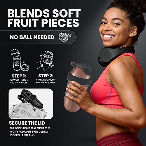 Miniatura 7 de ShakeSphere - Vaso de acero Mantiene las bebidas calientes o frías gracias a su material aislante, 24 onzas (cobre)