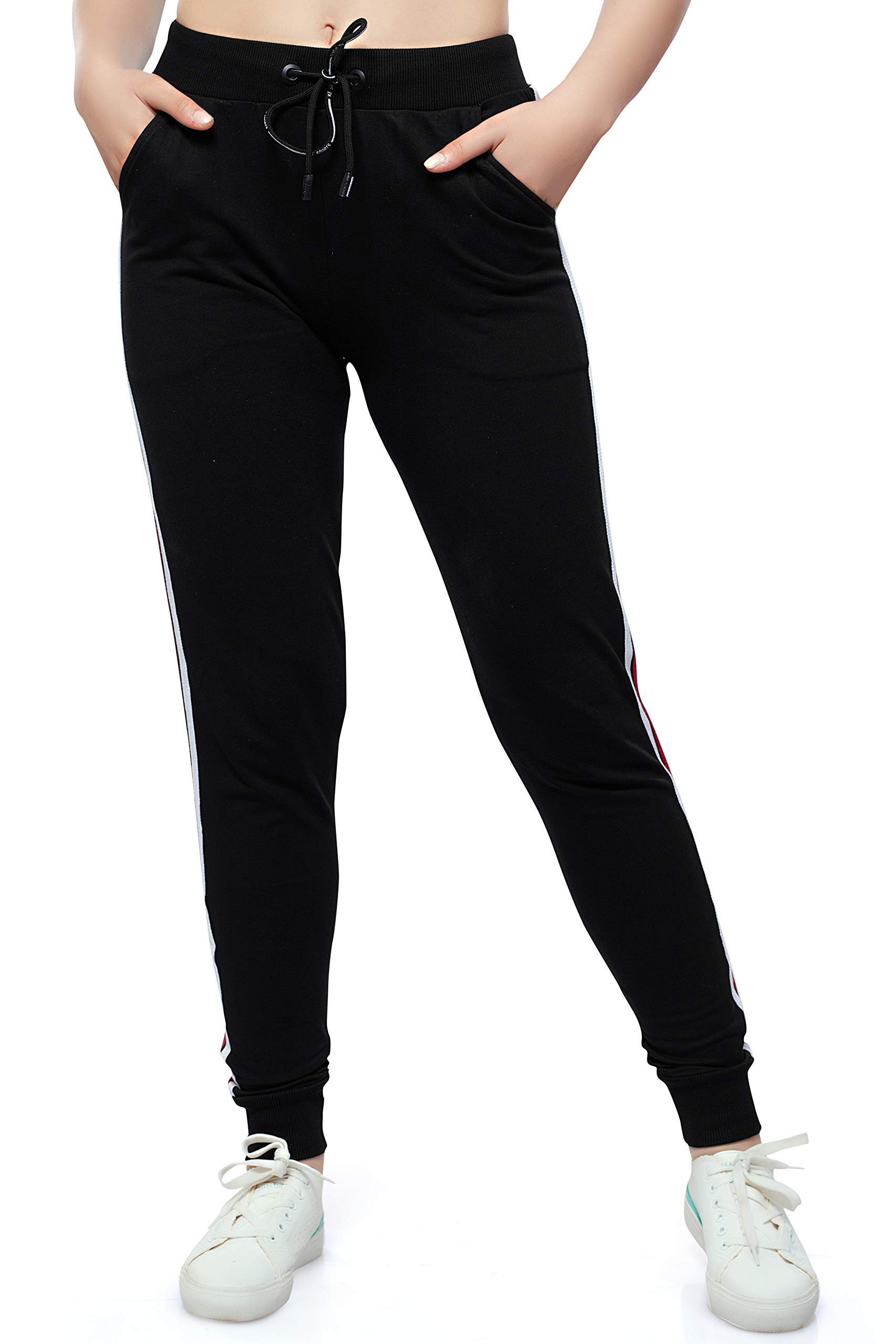 Women's Slim Fit Mid Rise Track Pant-image-49