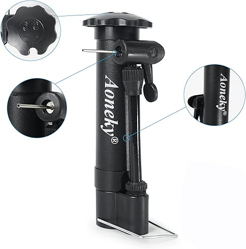 Miniatura 4 de Aoneky Mini bomba de mano para pelotas deportivas, bomba de aire portátil con aguja para inflación de baloncesto, fútbol, voleibol