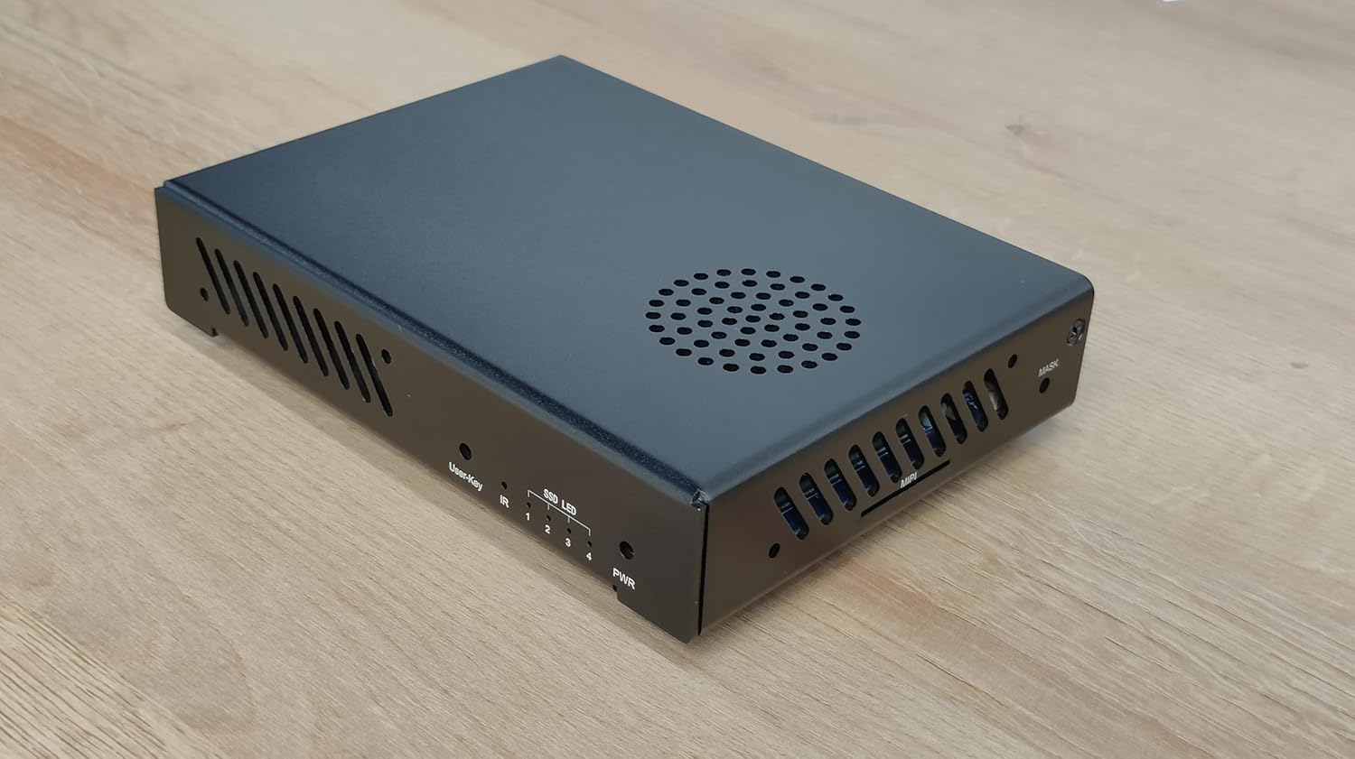 WayPonDEV Black Metal Case for CM3588 NAS Kit Open Source Single Board Computer, Metal Heat Sink for CM3588 Network Storage Module Starter Kit with Cooling Fan