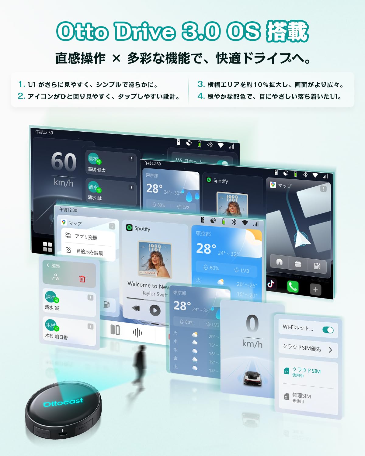 Amazon.co.jp: 【公式】OTTOCAST オットキャスト OttoAibox P3 Pro