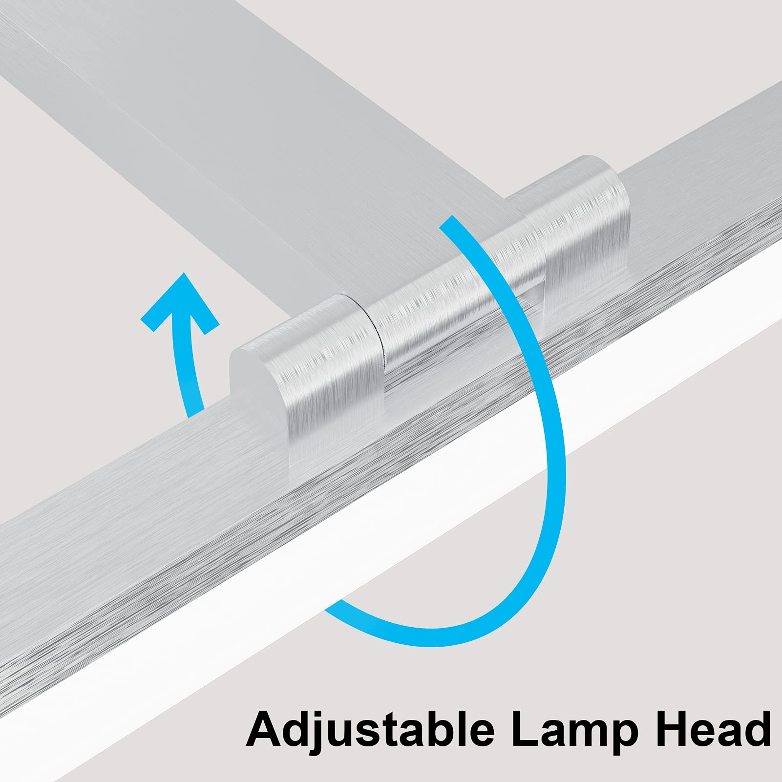 Klighten Lampada Specchio Bagno 24W 80CM Impermeabile IP44, LED Bianco Freddo 6000K 1170LM Luce 180°Regolabile, Non Dimmerabile