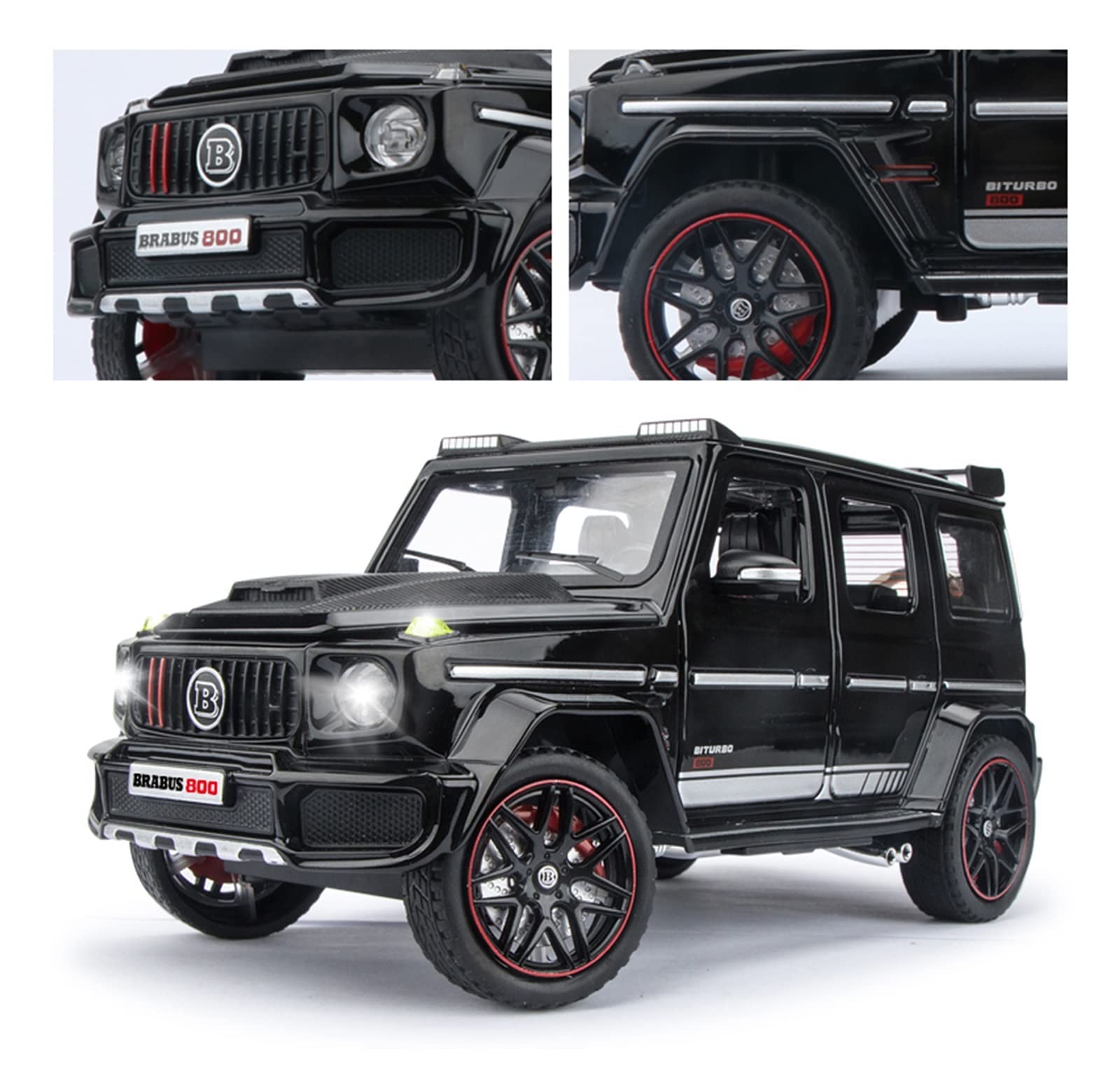 BRABUS 800 ブラック SUV 1/24スケール Amazon.co.jp: 1:24 メルセデス