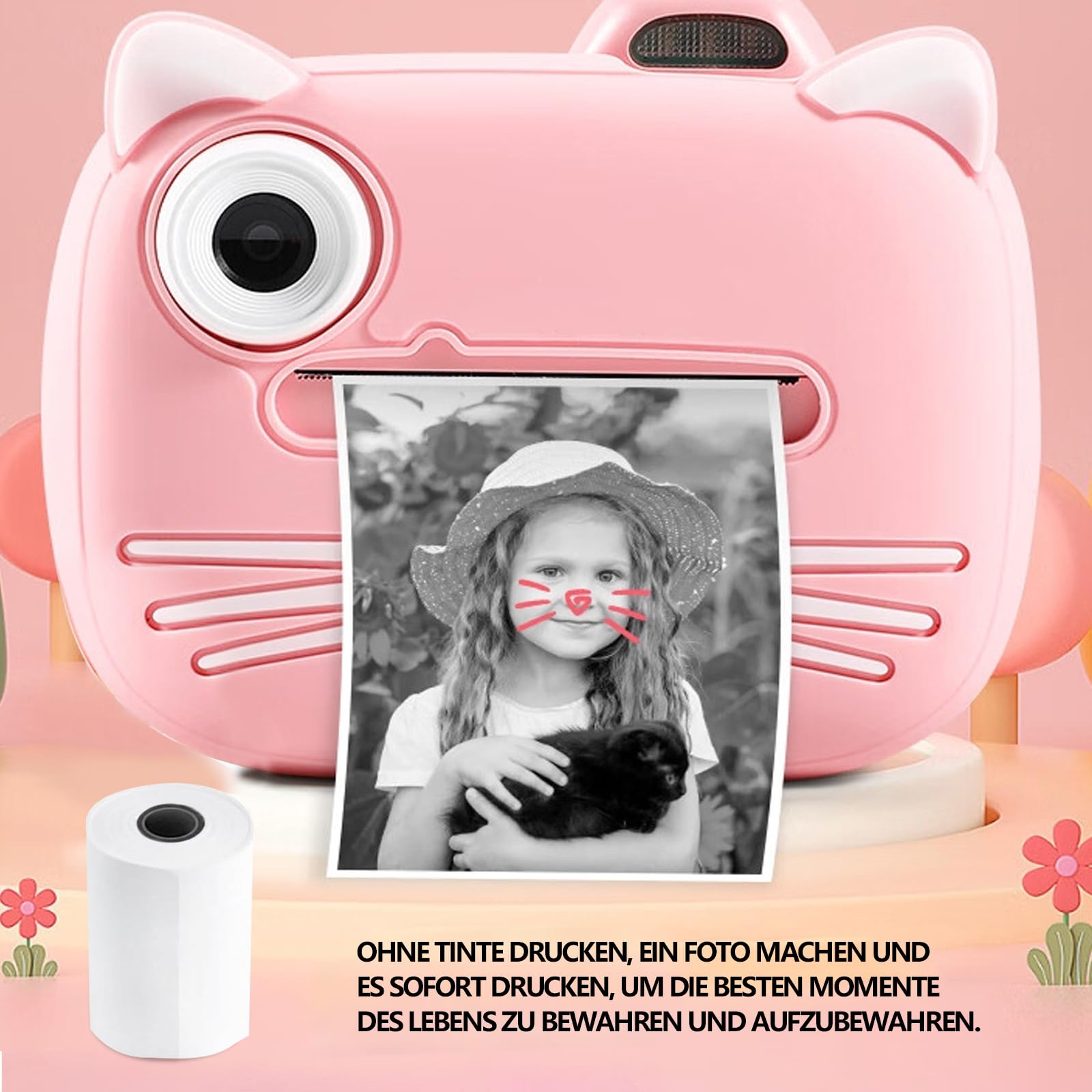 Papier thermique 57x25mm 25 Rouleaux pour Appareil Photo Enfant Imprimante Thermique
