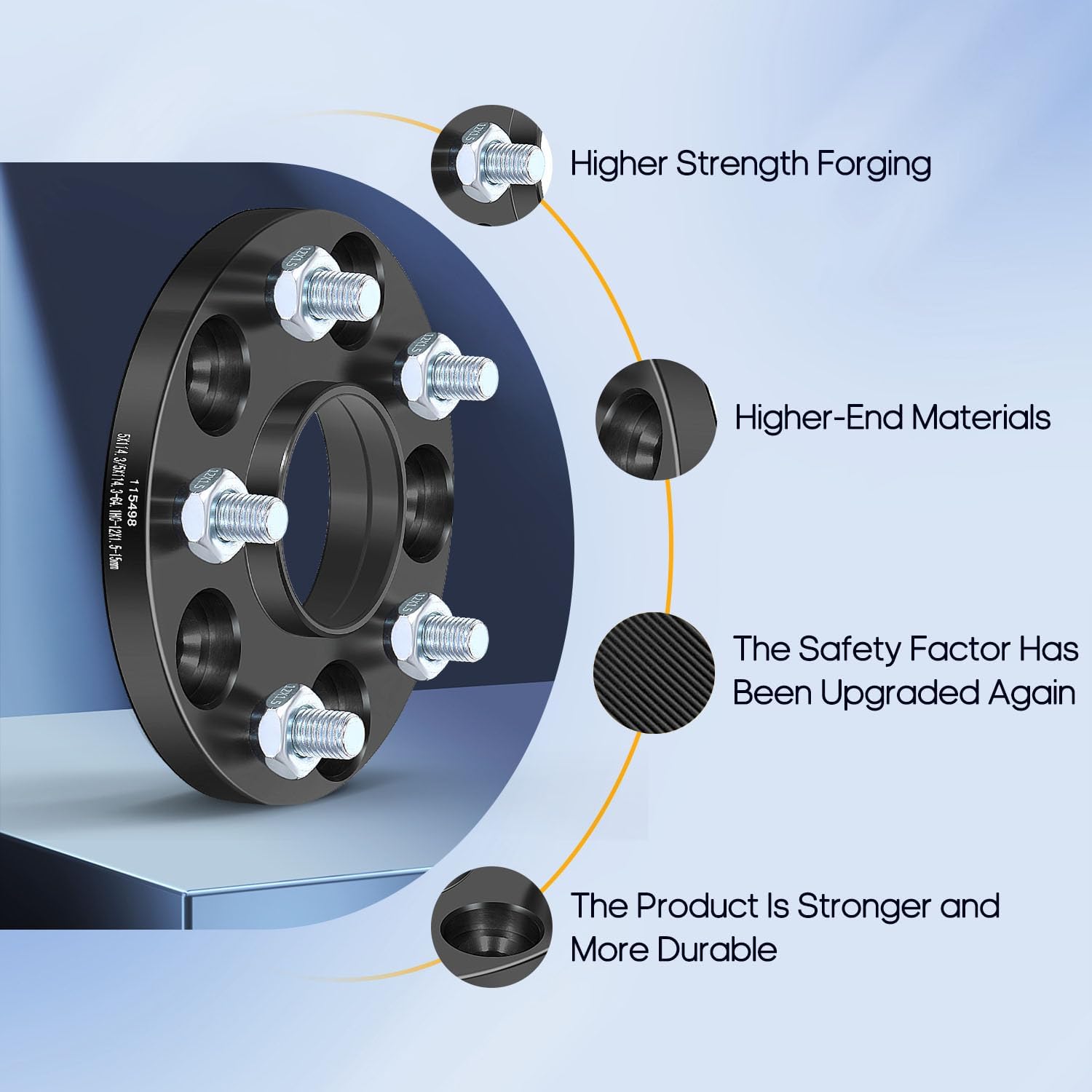 OCPTY 4PCS 5x4.5 to 5x4.5 Wheel Spacers 15mm Wheel Adapters 12x1.5 Studs 64.1mm Center fit for 2001-2003 for Acura for CL / 2006-2011 for Acura for CSX / 2013-2021 for Acura for ILX
