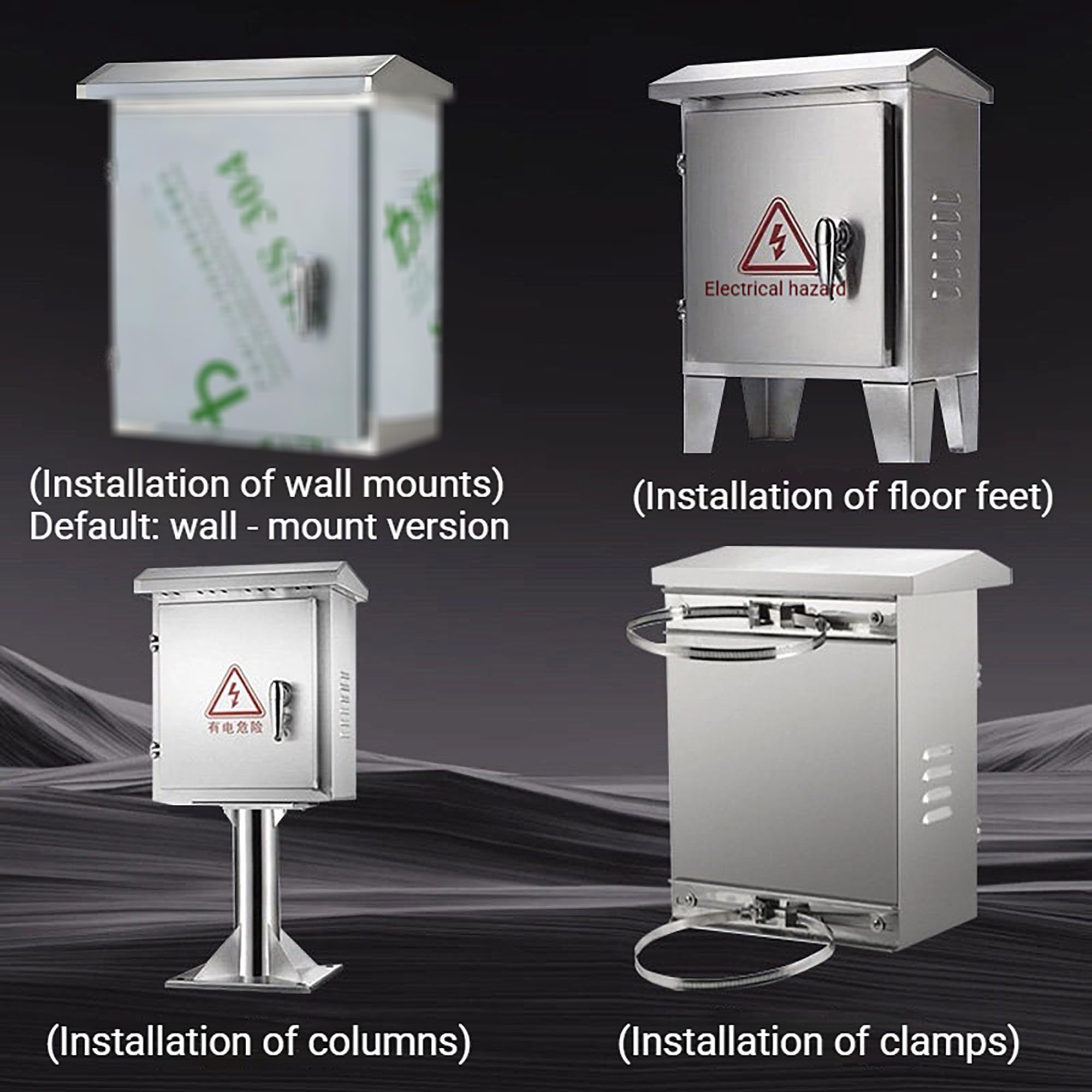 Caja eléctrica del recinto del acero inoxidable 304