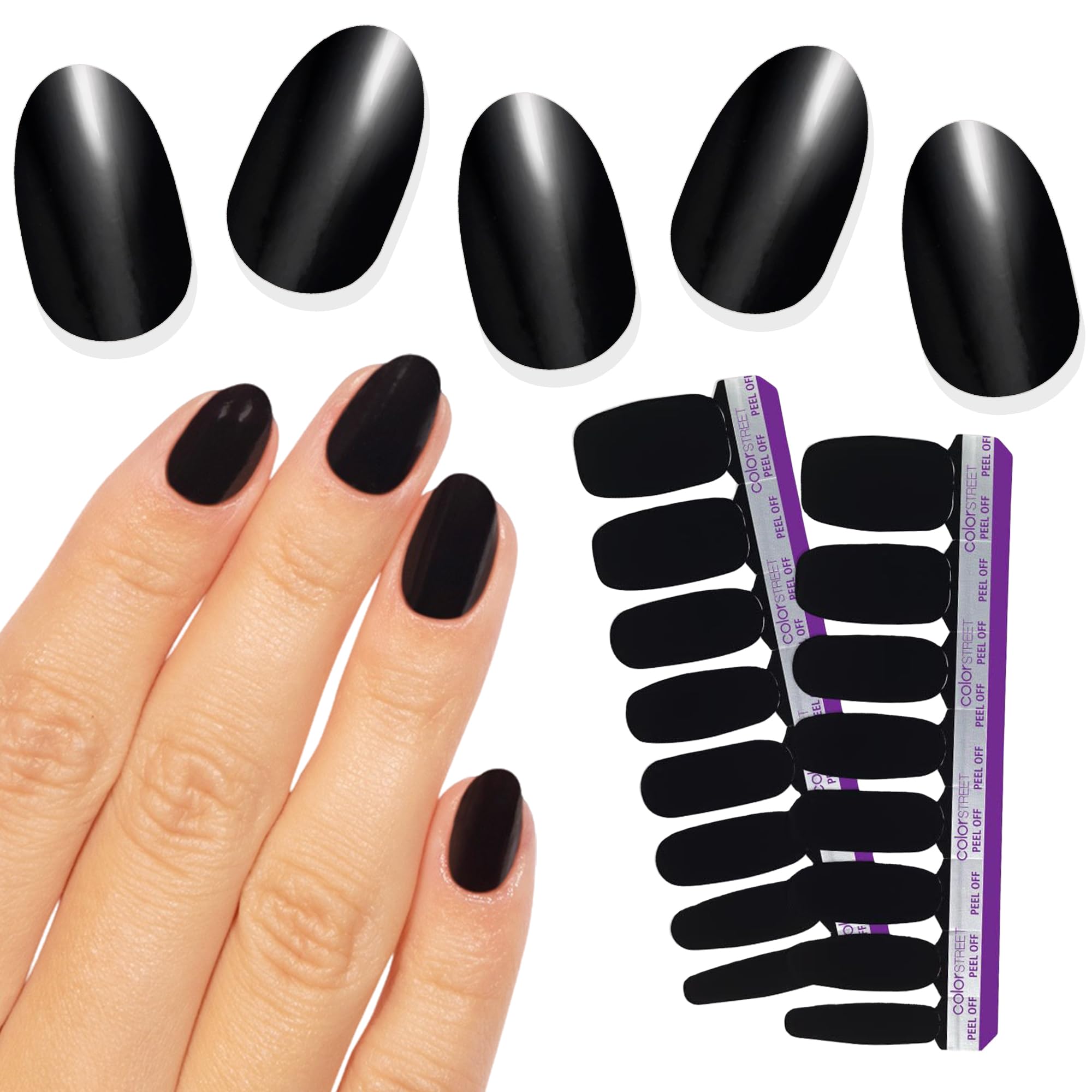 Color Street - Midnight in Manhattan - 16 Double-Ended Nail Strips