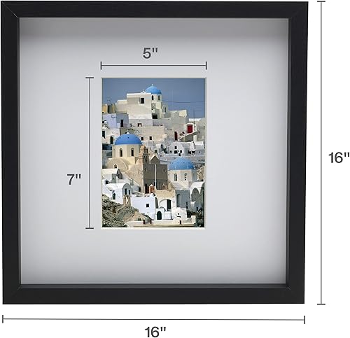 Miniatura 2 de MIKASA Gallery - Marco de fotos mate de 5 x 7 pulgadas, 16 x 16 pulgadas, mate de 5 x 7 pulgadas, color negro