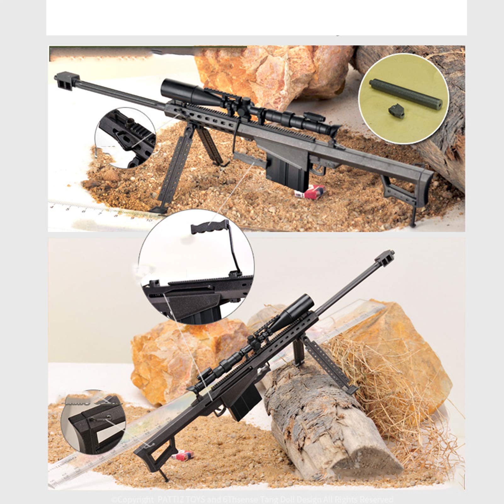 Leying Action Figure Soldato in Scala 1/6 12 Pollici Sniper Barrett Collezione di Modelli Militari Giocattoli Realistici