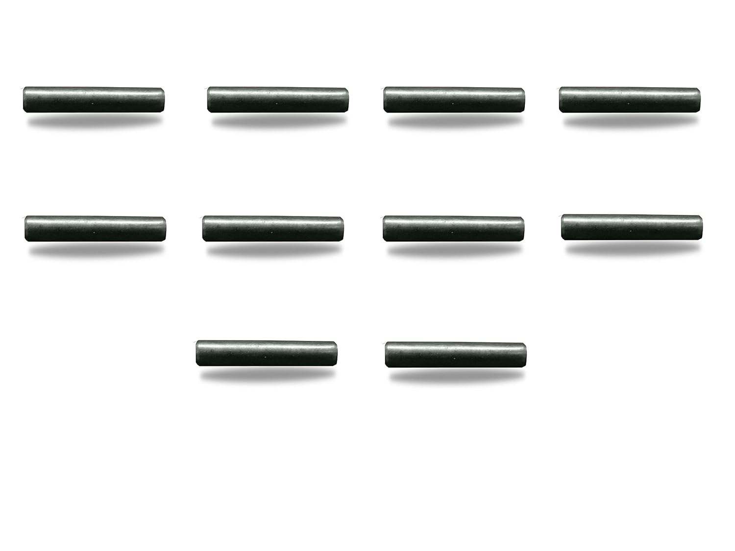 P156 Roll Pins (Straight, Black, Alloy Steel, 10 Pack) for X156 Bucket Teeth - Heavy Equipment Replacement Parts - Hardware - Roll Pin