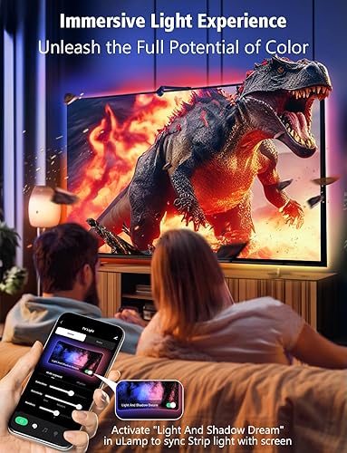 Miniatura 3 de echosari Sincronización de retroiluminación de TV con pantalla, luces de TV que cambian con TV para pantalla de 55 a 65 pulgadas, control