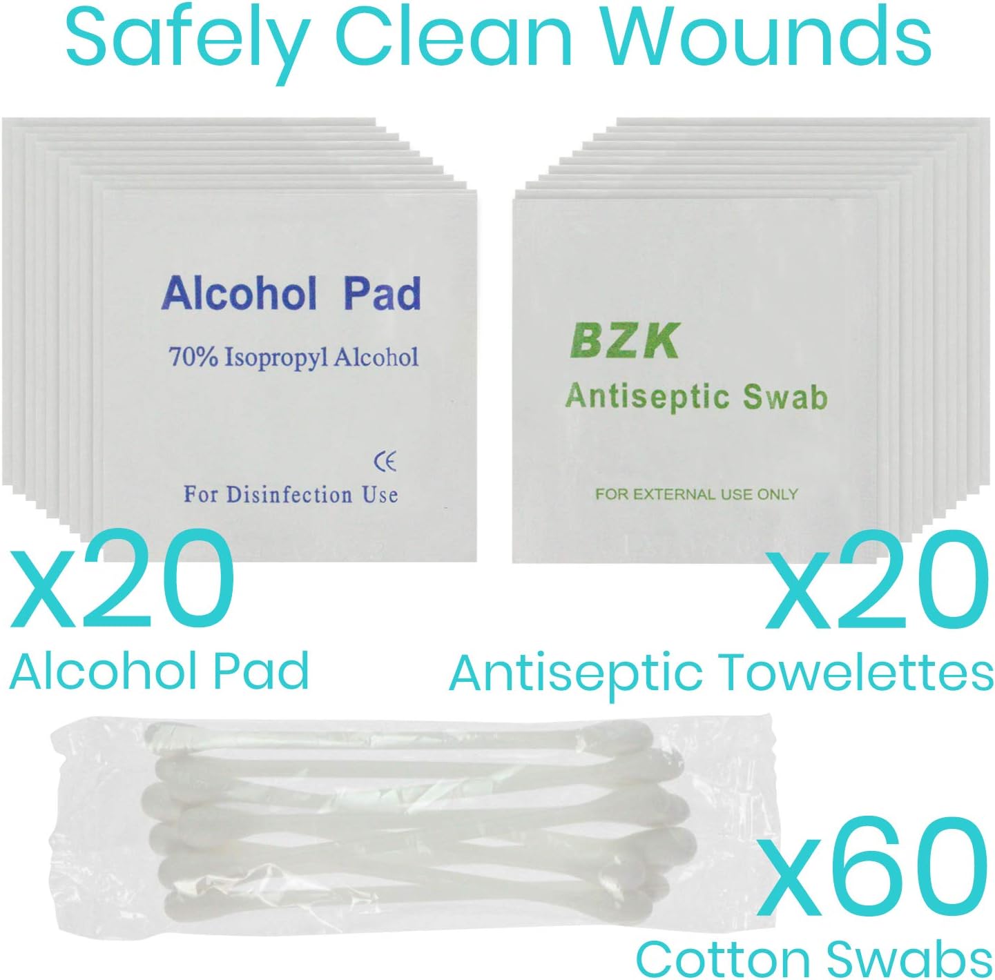 Vive First Aid Kit (300 Piece) - Survival Trauma Pack for Hurricanes, Earthquake, Car, Home - Small Hiking Gear for Vehicle, Auto Car and Camping - Emergency Medical Supply Safety Bag with Gauze, Tape : Tools & Home Improvement