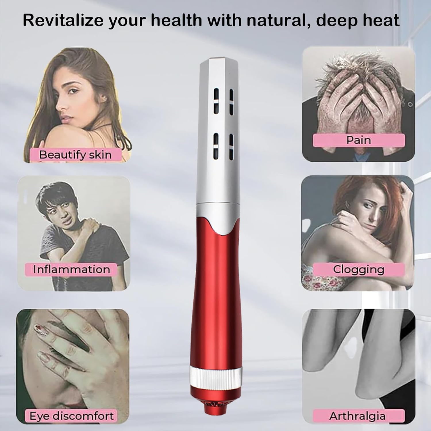Vibrance 7.0 Terahertz (THZ) Wand Blower, Health Physical Therapy Board, Electric Heating Massage Device for Body and Water Relaxation Terahertz Frequency Wand