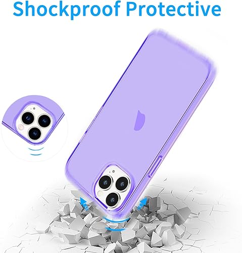 Vista 27 de JJGoo Funda transparente compatible con iPhone 15 Pro, funda de teléfono de TPU suave y transparente, a prueba de golpes, funda delgada para Negro