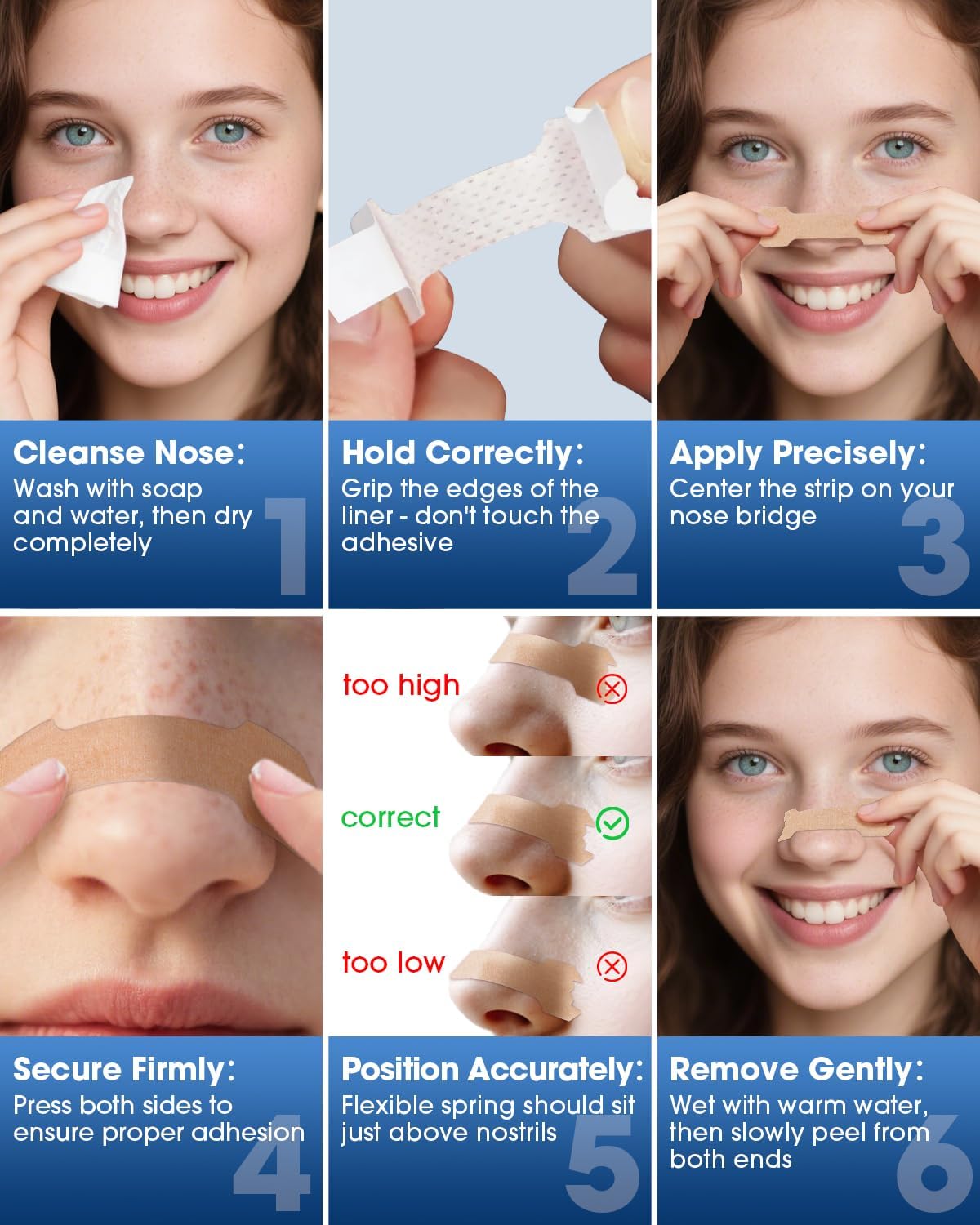 Nasal Strips Extra Strength, 45 Count Works Instantly to Improve Sleep, Reduce Snoring, & Relieve Nasal Congestion Due to Colds & Allergies