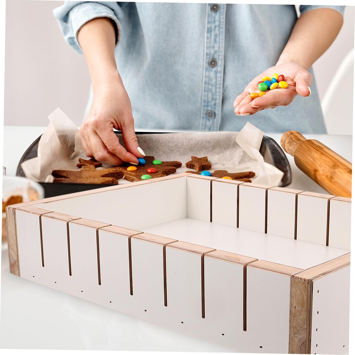 Homemade Nougat Mold for Donkey-hide Gelatin Solid Cooling Tray for Nougat Making and Reusable Kitchen Tool