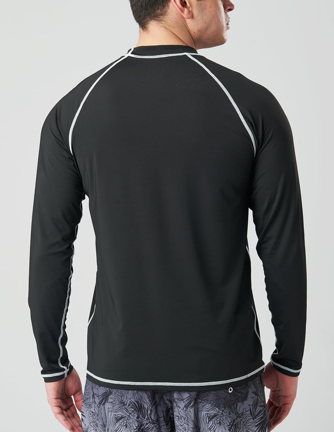 2 Pack Men's Sun Protection Long Sleeve Swim Shirts UPF 50+ Loose Fit Rash Guards Fishing Quick Dry Clothing - Image 5