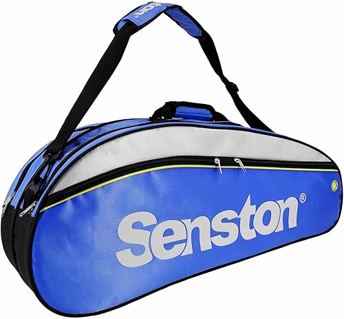 Senston bolsa para raqueta de bádminton o tenis con una correa para llevar al hombro y capacidad para 6 raquetas, impermeable y resistente al polvo