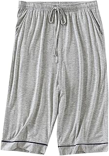 Summer Cropped Pajama Pants Large Size Elastic Home Pants Thin Loose Sports Men's Pajama Pants Pants Men Men's Sports Clothing Trousers Baggy Track Pants Men