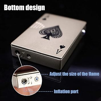 Jet Torch Butane Lighter, red Flame Cool Lighter, Cute Flash Torch Windproof Lighter, Metal refillable Butane Lighter, Gradient Lighter, Outdoor, Camping, Barbecue, Candles (Gold)