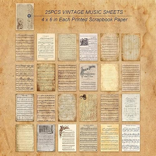 Vista 3 de 150 Sheets of Scrapbook Paper, Aesthetic Vintage Scrapbooking Supplies Pack, Ephemera for Junk Journal, Cute Notebook Stationary Journal kit, Wall