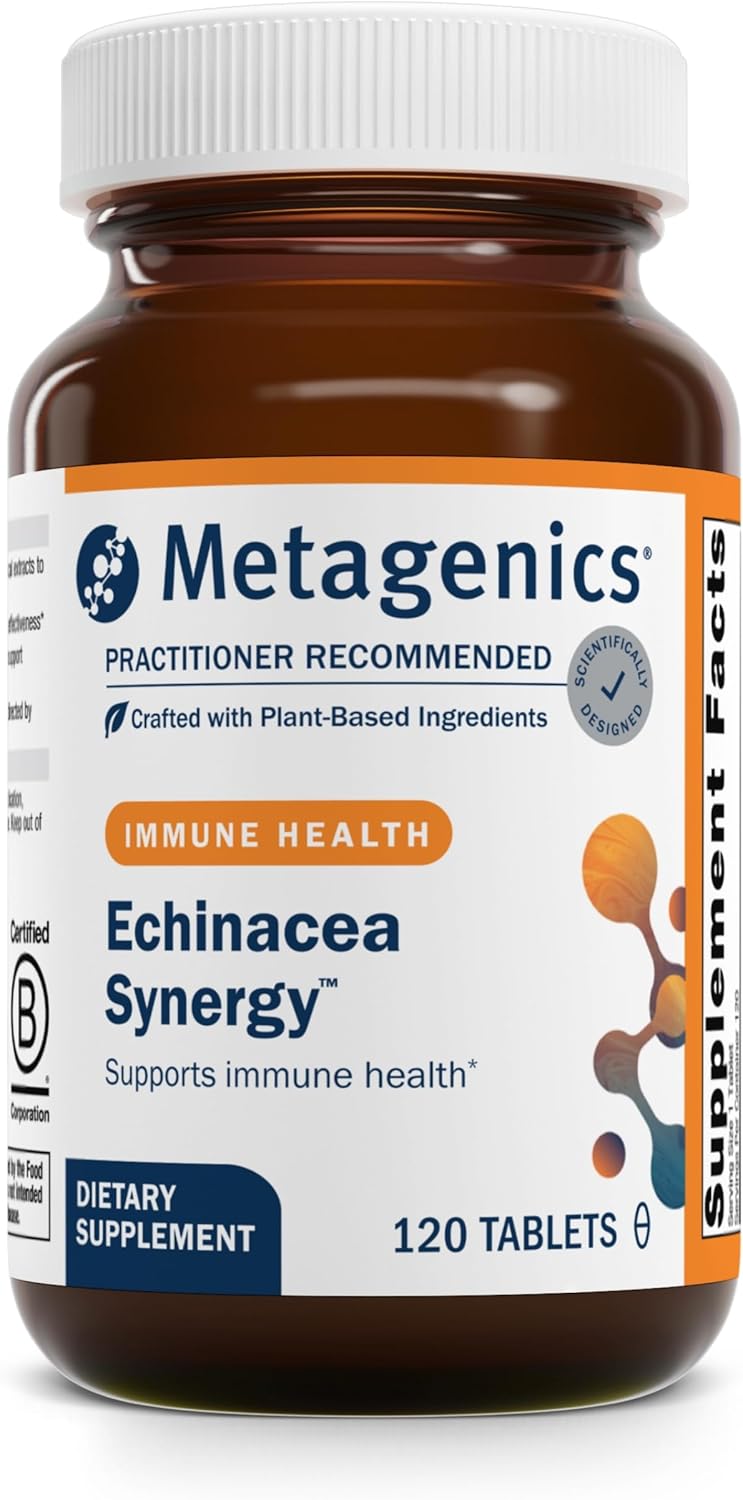 Metagenics Echinacea Synergy – Immune Support Supplement* – Supports Respiratory System* – Echinacea, Perilla Seed & Vitamin C – Non-GMO & Vegetarian – 120 Tablets