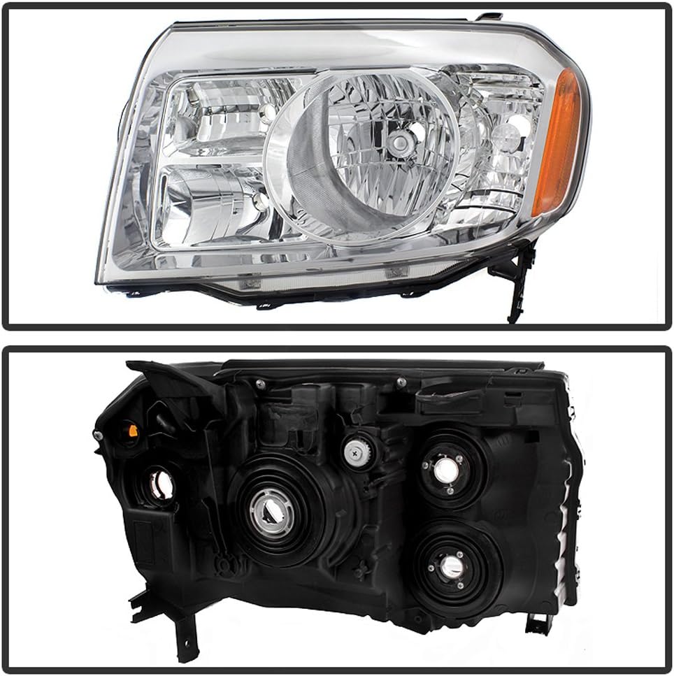 ACANII - For 2009-2011 Honda Pilot Factory Style Headlights Headlamps Assembly Pair Replacement Driver + Passenger Side