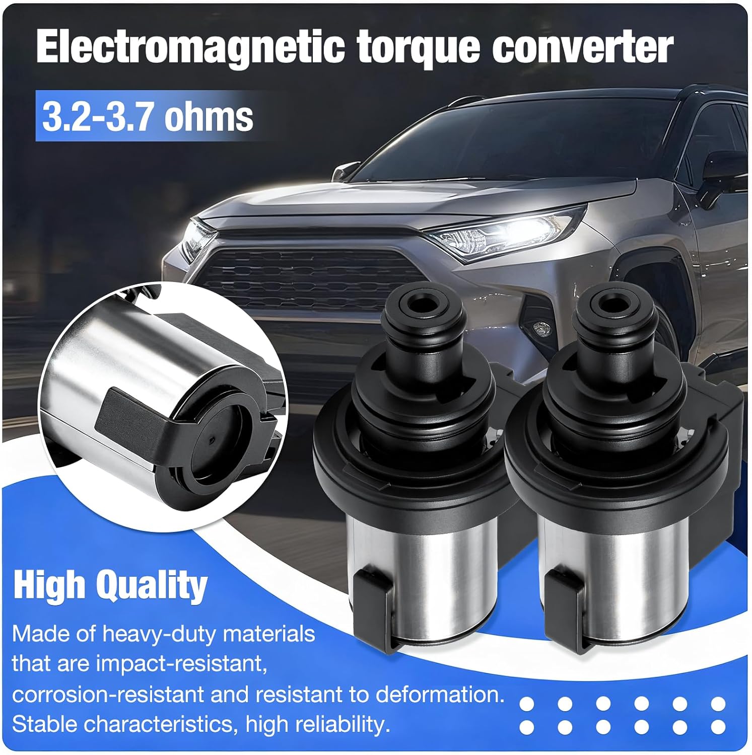 Transmission Torque Converter Clutch Lock-Up Solenoid 3.0-3.5ohm Compatible with Subaru Lineartronic CVT TR580 TR690 Replace 926-408 31825AA050 31825AA051 31825AA052
