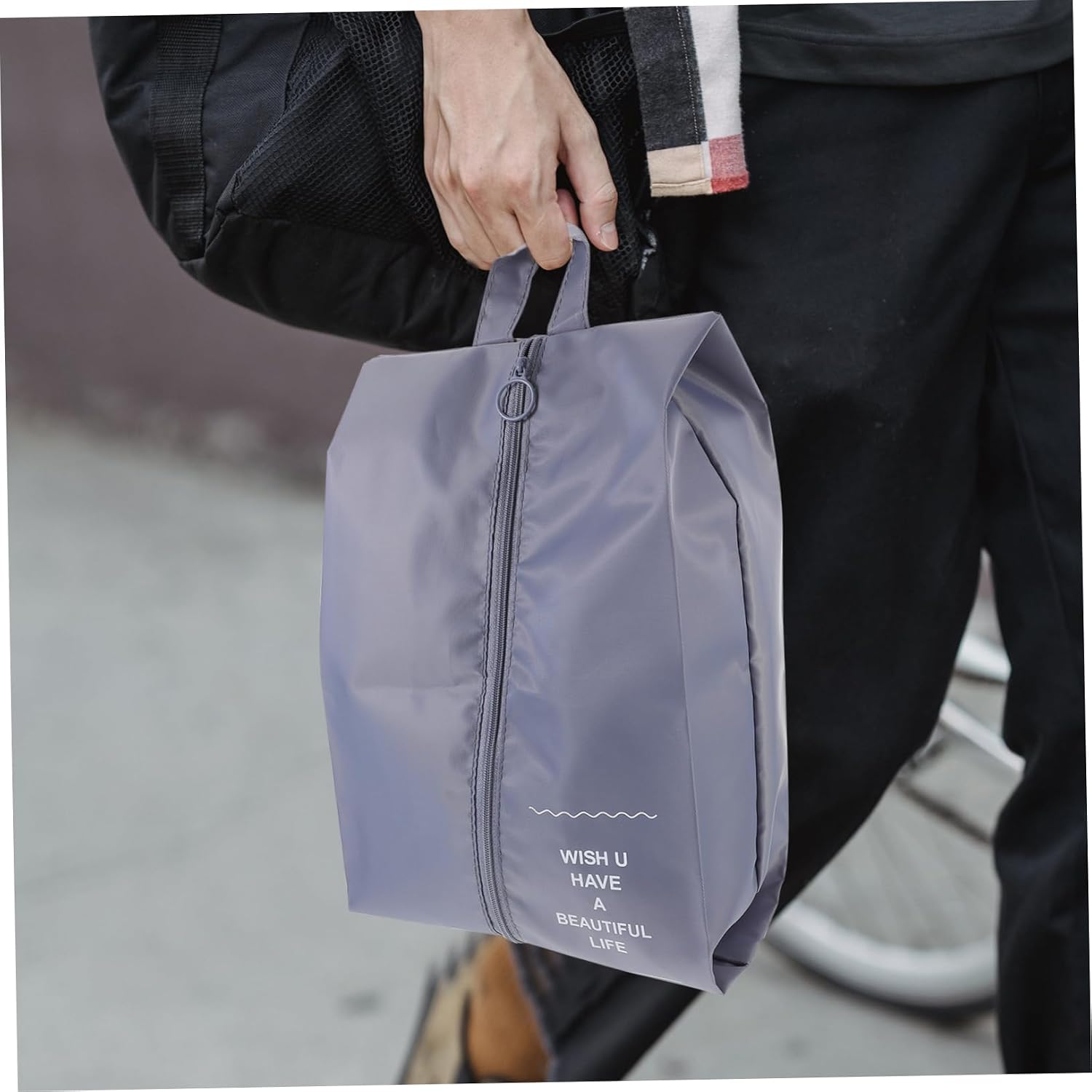 4pcs Nylon Shoe Bags for Travel and Business Trips Organizer