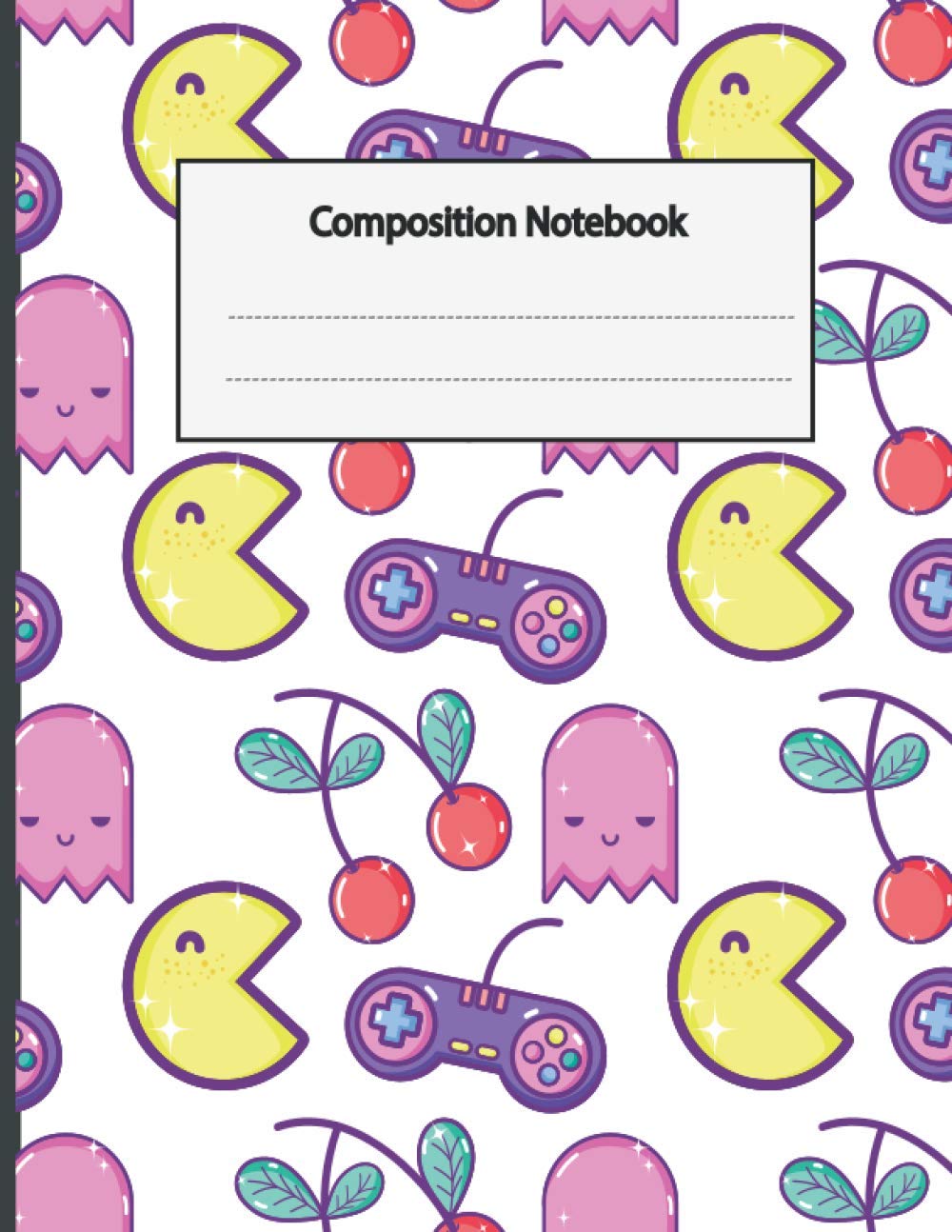 Composition Notebook: Composition Notebook with Video Games packman for School
